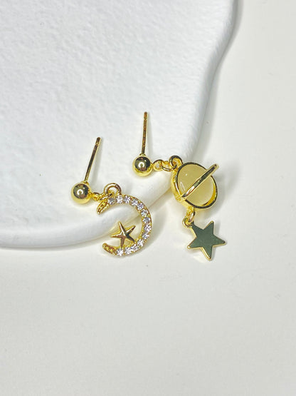 Moon Star Earring