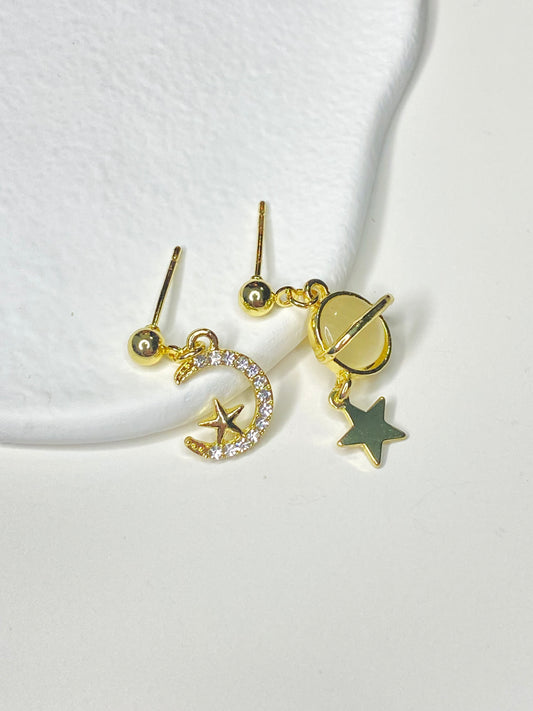 Moon Star Earring