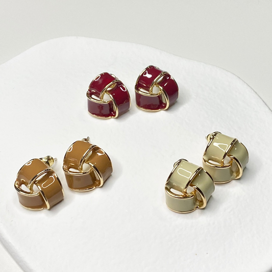 Caramel Crisp Ear-studs