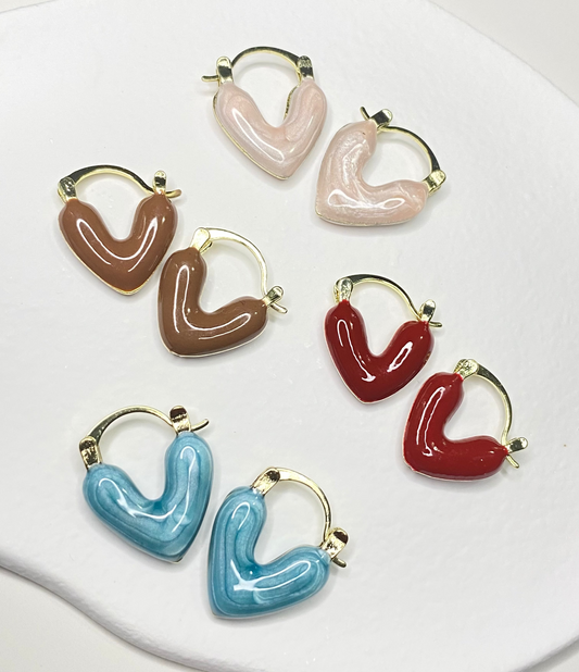 Sweet Love Heart Earrings