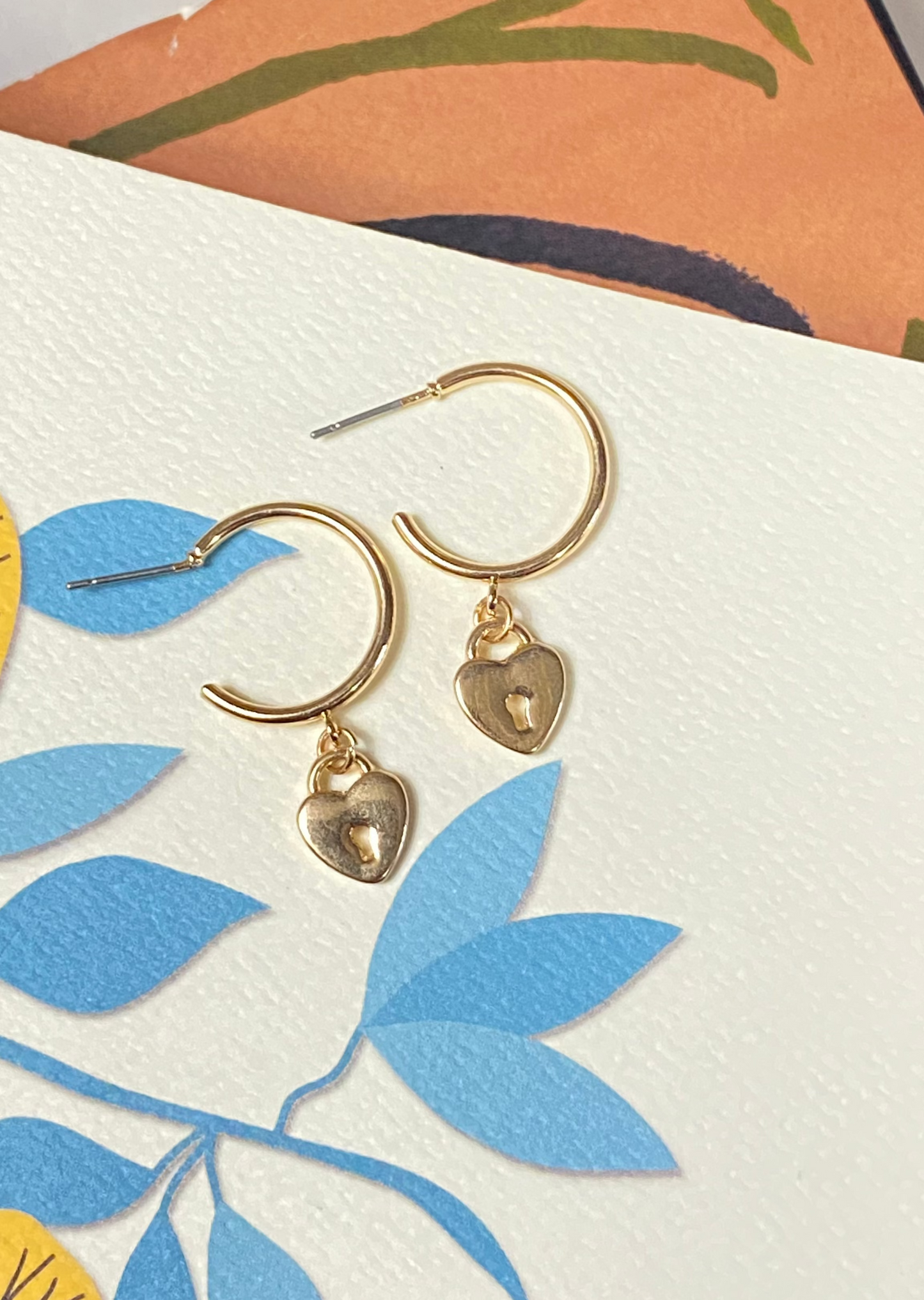 Heart Lock Earrings