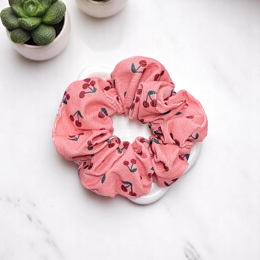 Cherry Pink Scrunchie