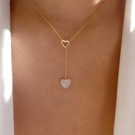 Double Heart Necklace