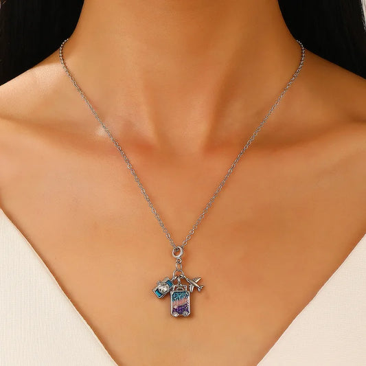 Travel Silver Necklace