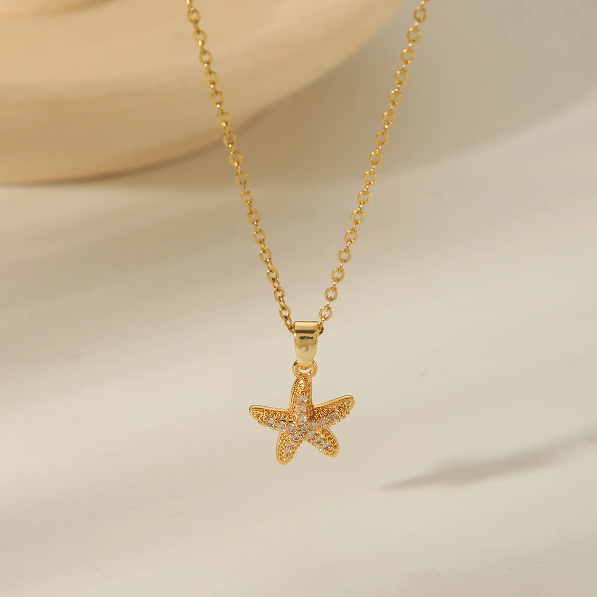 Gold Satrfish Necklace