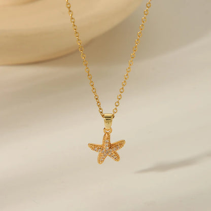 Gold Satrfish Necklace