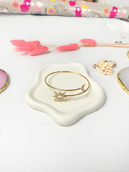 Sun Moon Gold Arm Bracelet
