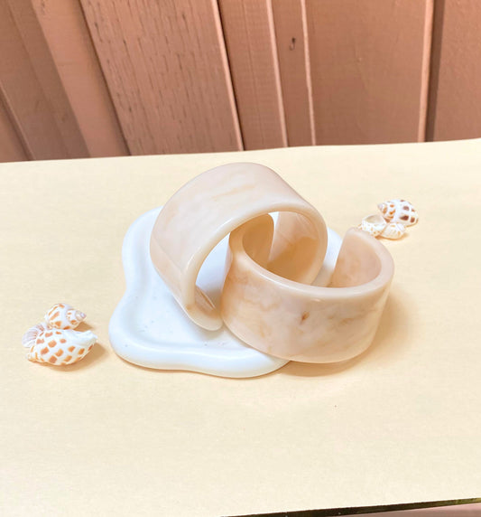 Milk Tea Wide Bangle
