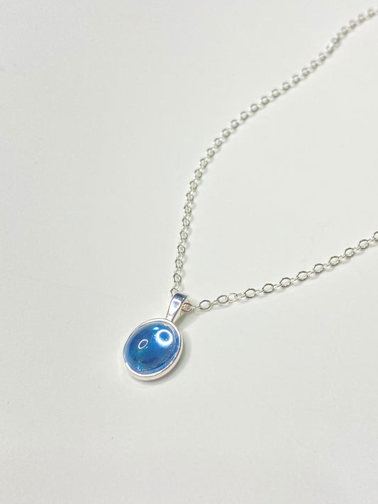 Blue Opaque Necklace