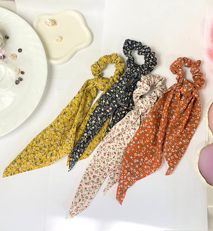 Bohemian Floral Ribbon Hairtie