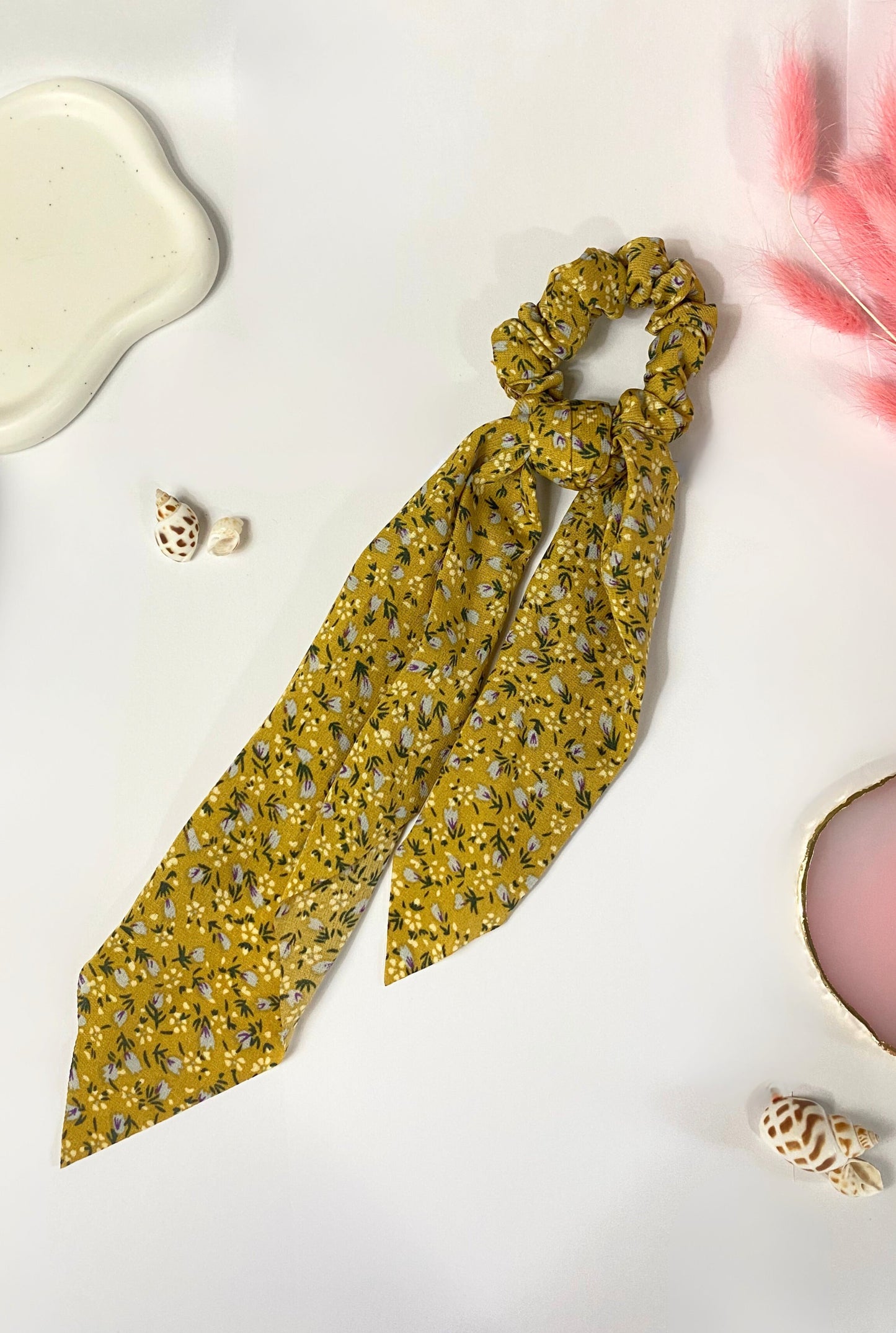 Bohemian Floral Ribbon Hairtie