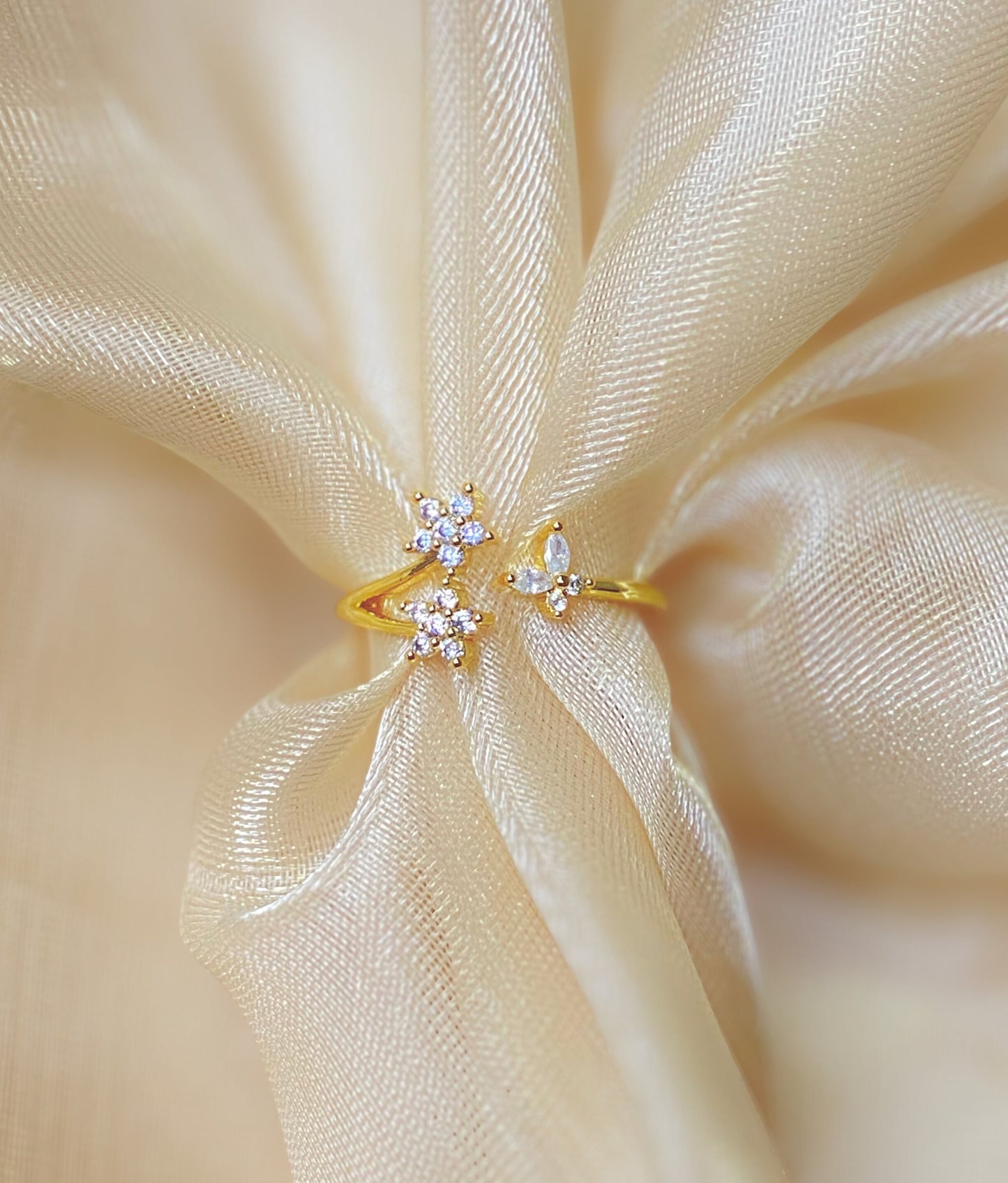Veloura Butterfly Open Ring