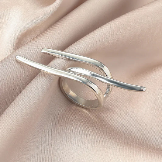 Lunar Grace Silver Ring