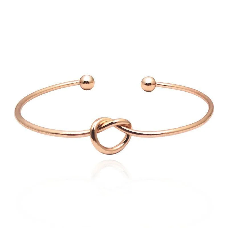 Knot Rose Gold Bangle