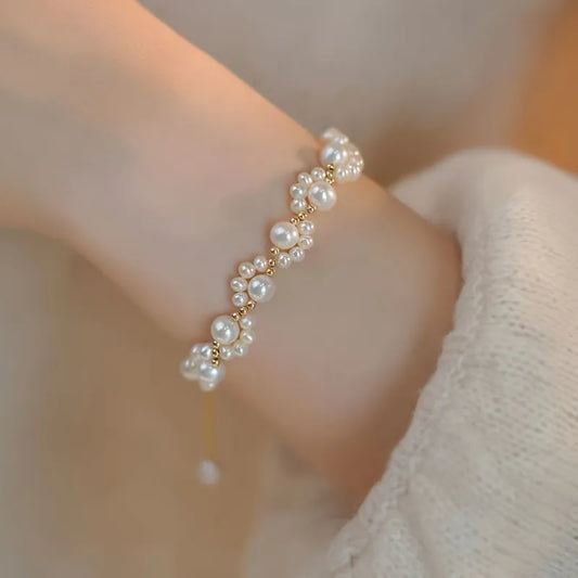 White Pearl Bracelets