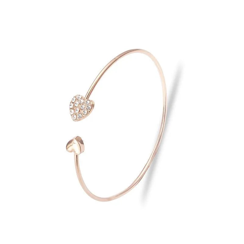 Heart Gold Bangle