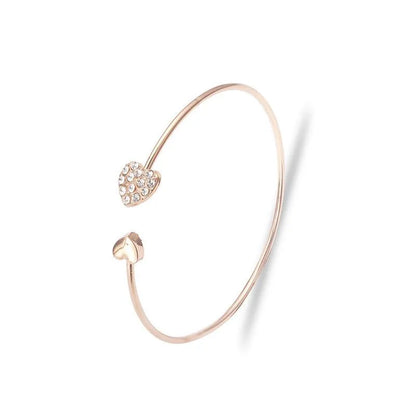 Heart Gold Bangle